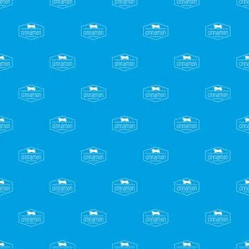 Cinnamon pattern vector seamless blue Stock Illustration