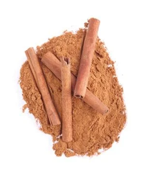 Cinnamon powder Stock Photos