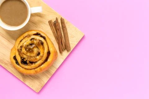 Cinnamon Roll / Cinnamon Roll Background Stock Photos