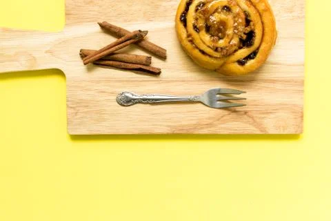 Cinnamon Roll / Cinnamon Roll Background Stock Photos