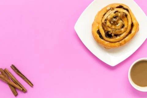 Cinnamon Roll / Cinnamon Roll Background Stock Photos