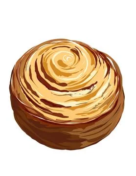 Cinnamon roll Stock Illustration