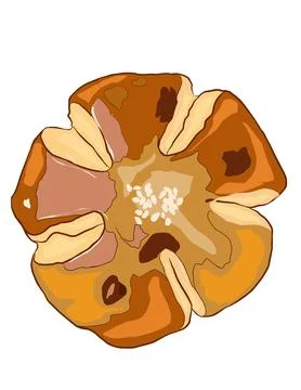 Cinnamon roll Stock Illustration