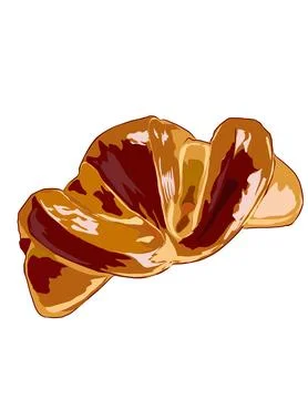 Cinnamon roll Stock Illustration