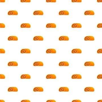 Cinnamon roll pattern creating sweet dessert background Illustrazione stock