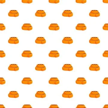 Cinnamon rolls creating sweet dessert pattern Stock Illustration