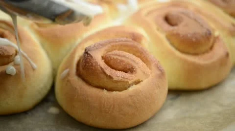 Cinnamon rolls Stock Footage 21993659