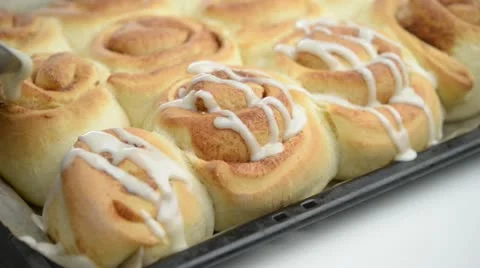 Cinnamon rolls 스톡 동영상 21993929