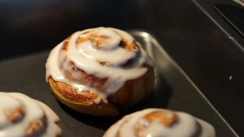 Cinnamon Rolls Vídeo Stock 132005958