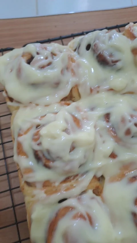 Cinnamon Rolls Stock Footage 299182292