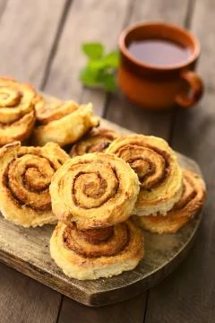 Cinnamon rolls Stock Photos