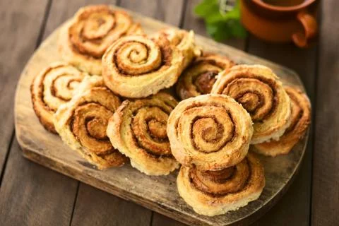 Cinnamon rolls Stock Photos