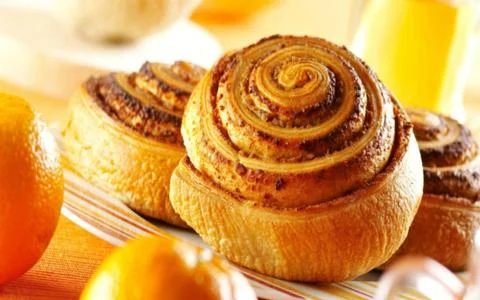 Cinnamon rolls Foto stock