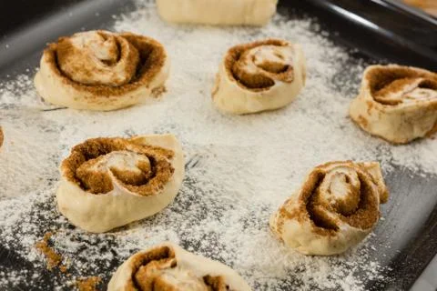 Cinnamon rolls Stock Photos