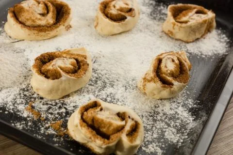 Cinnamon rolls Stock Photos