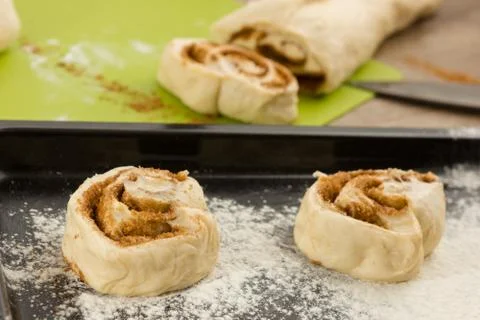 Cinnamon rolls Stock Photos