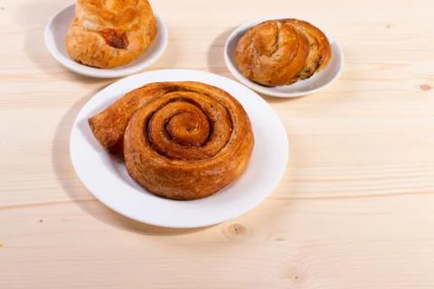 Cinnamon rolls Stock Photos