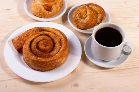 Cinnamon rolls Stock Photos