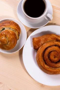 Cinnamon rolls Stock Photos