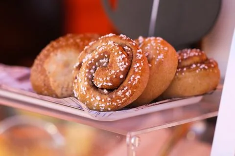 Cinnamon rolls Stock Photos