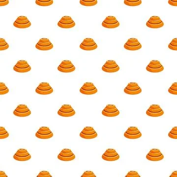 Cinnamon rolls seamless pattern for bakery design Stock Illustration