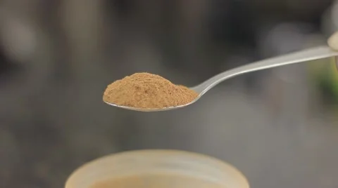 Cinnamon Spoon Stock Footage 60582910