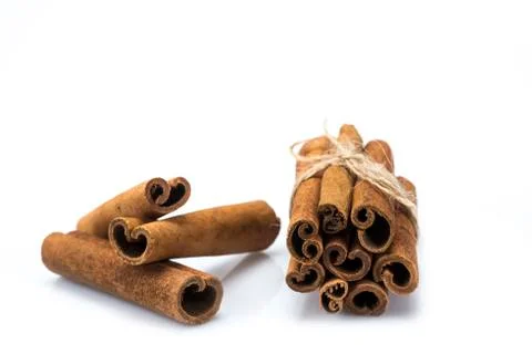 Cinnamon stick bunch Stock Photos