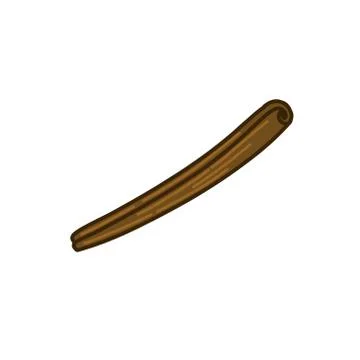 Cinnamon stick doodle icon, vector color illustration Stock Illustration