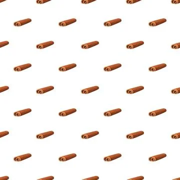 Cinnamon stick seamless pattern creating culinary background 스톡 일러스트