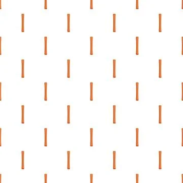 Cinnamon stick spice pattern repeating on white background 스톡 일러스트