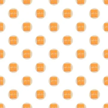 Cinnamon sticks bundles seamless pattern design イラスト素材