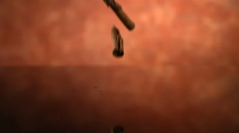 Cinnamon sticks falling 스톡 동영상 61671840