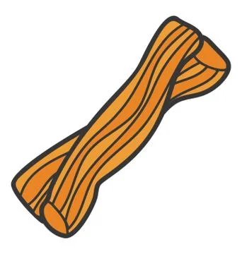 Cinnamon sticks icon in doodle vector Stock Illustration