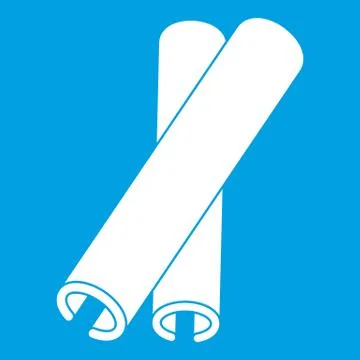 Cinnamon sticks icon white Stock-Illustration