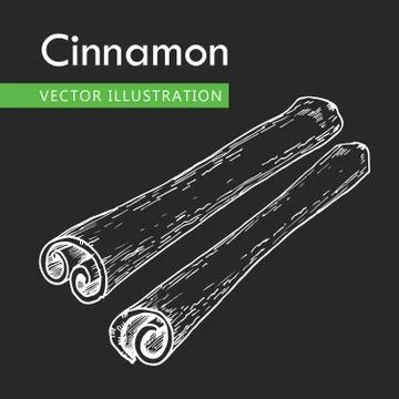 Cinnamon sticks Stock Illustration