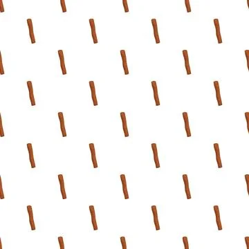 Cinnamon sticks pattern creating brown food background Stock Illustration