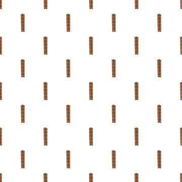 Cinnamon sticks seamless pattern ingredient background Stock Illustration