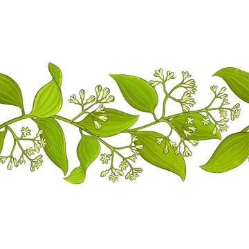 Cinnamon  vector pattern Stock-Illustration