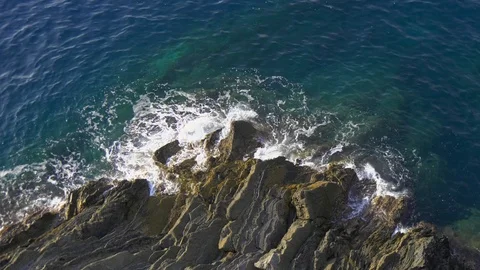 Cinque Terra coastline Stock Footage 107653569