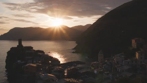 Cinque Terre Sunset Vernazza Stock-Footage 103453688