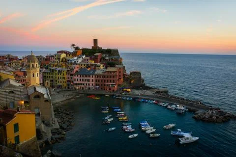 Cinqueterre's port Stock Photos