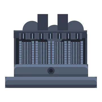 Cipher device icon, cartoon style Stock Illustration