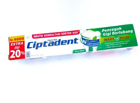 Ciptadent toothpaste isolated on white background Stock Photos
