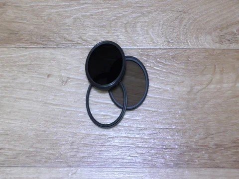CIR-PL, ND, UV Filters For Camera Lens Stock Footage 75429441