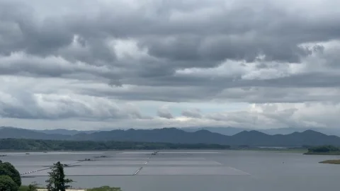 Cirata Floating PLTS is the largest in Southeast Asia Stock Footage 263391373