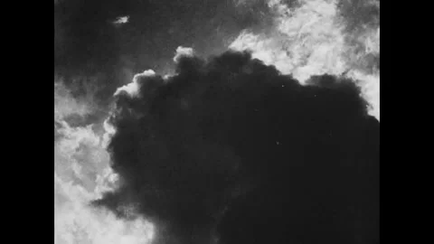 CIRCA - 1943: Smoke/explosion imagery Stock Footage 339216000