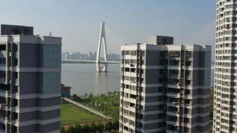 CIRCA 2020 - aerial top down of empty abandoned streets of Los Angeles during Stock Footage 129692953