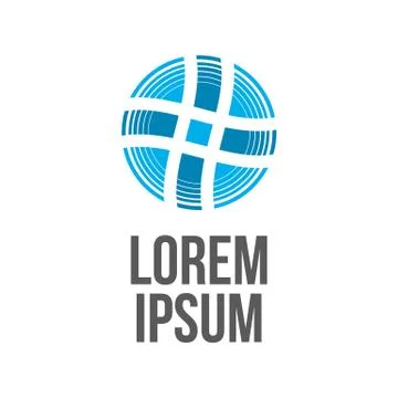 Circe Logo with sample text Illustrazione stock