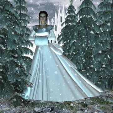 Circe Nymph Snow Queen Stock Illustration