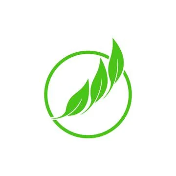 Circle 3 leaf Stock Illustration